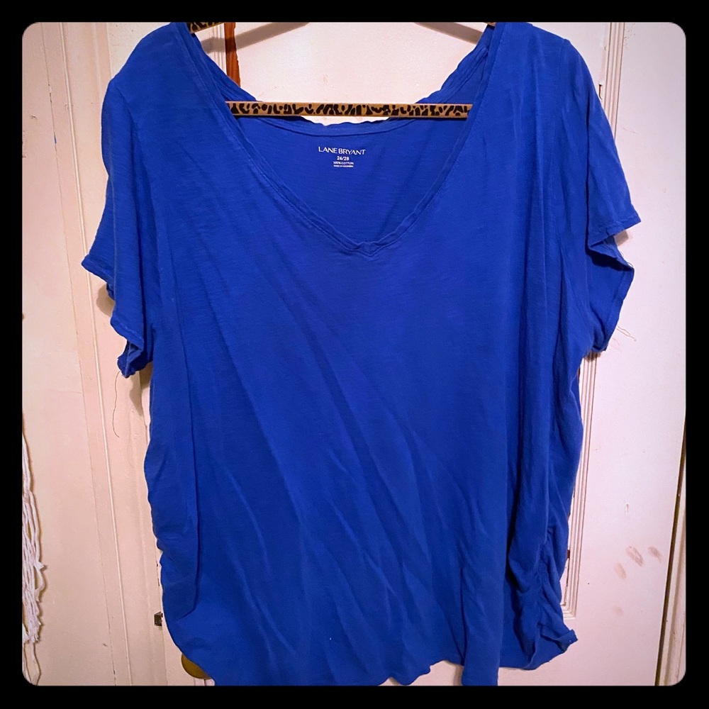Plain blue lane bryant top